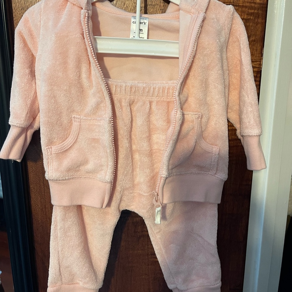 Baby girl hooded set